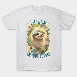 I See a Nap in Your Future Sloth Tarot T-Shirt